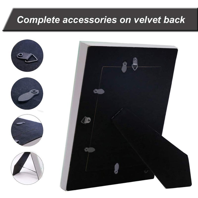 Meetart Silver Mirror Photo Frame 8x10 inch 2 Piece Per Set for Wall Hang or Tabletop Display - Image 2